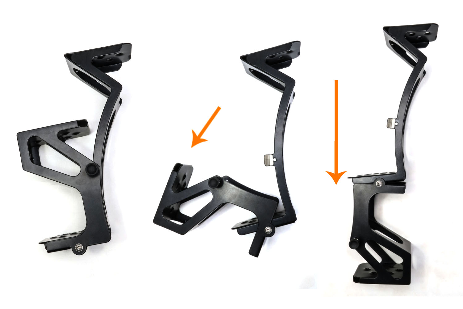 Foldable ladder, spare wheel