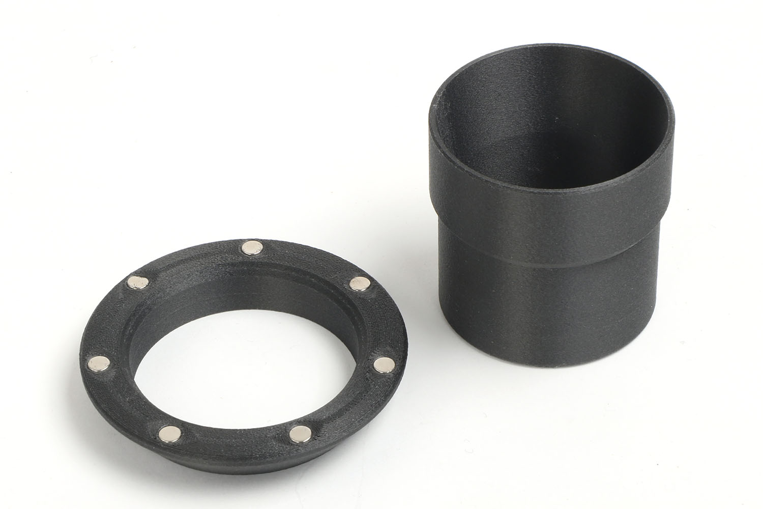 magnetic, freely rotatable hot-air connection