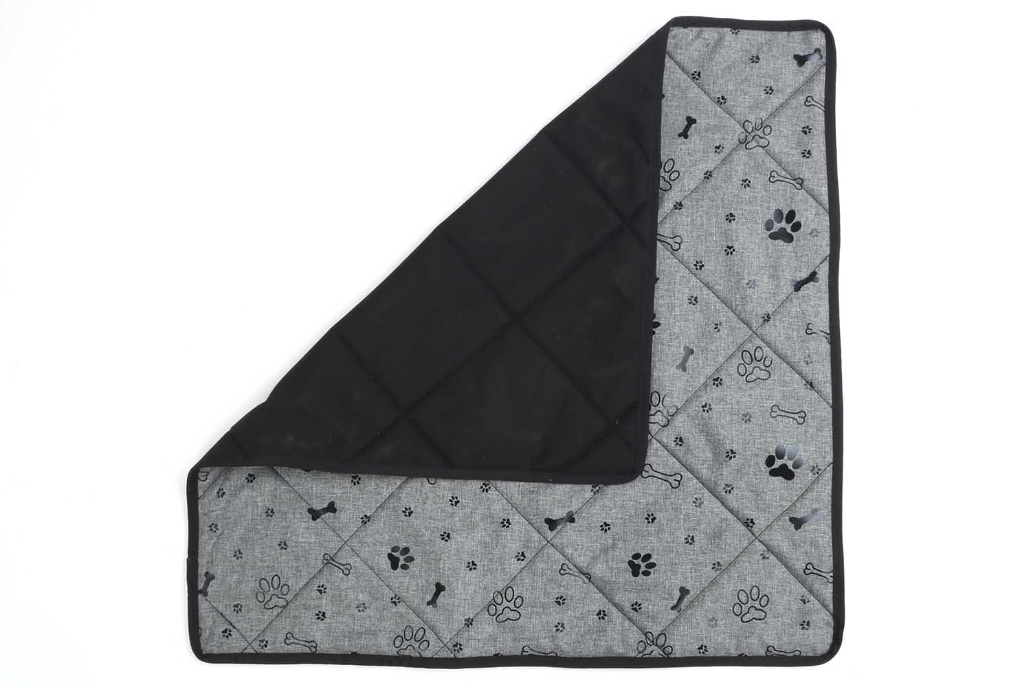 Hundematte 70x70, Nylon mit Hundemuster