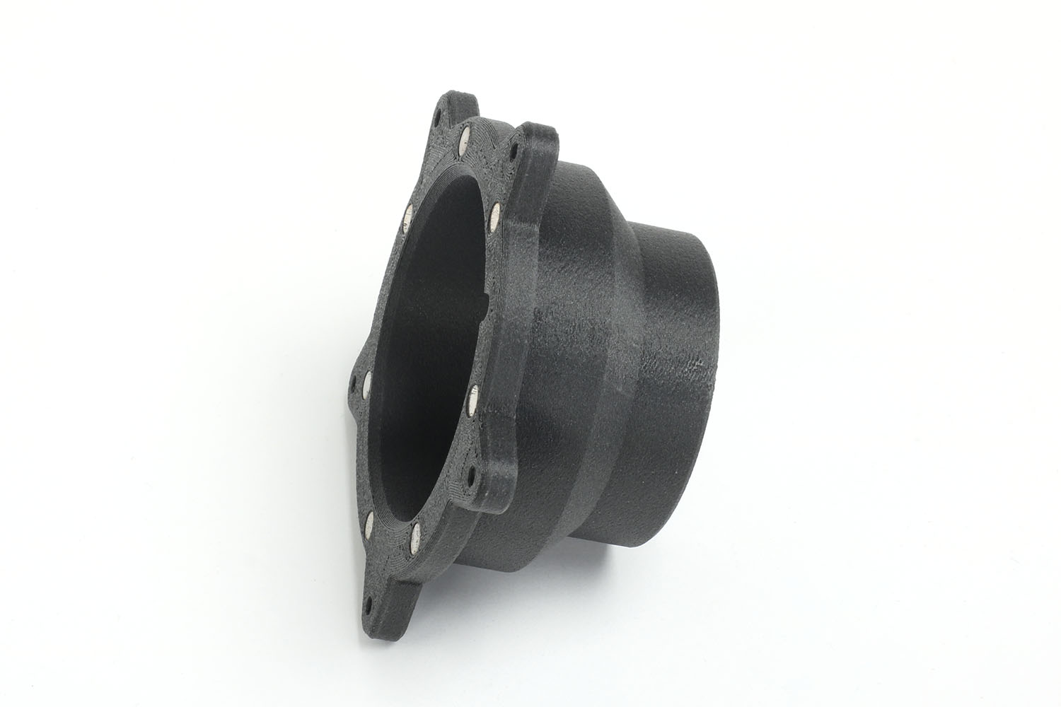 Connection for hot air ducting, magnetic