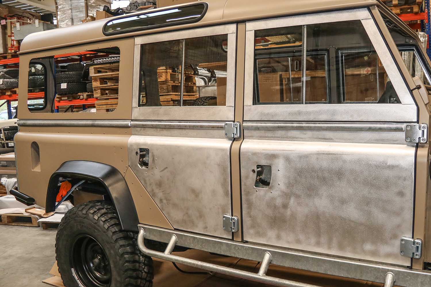 Galvanised Doors for Land Rover Defender