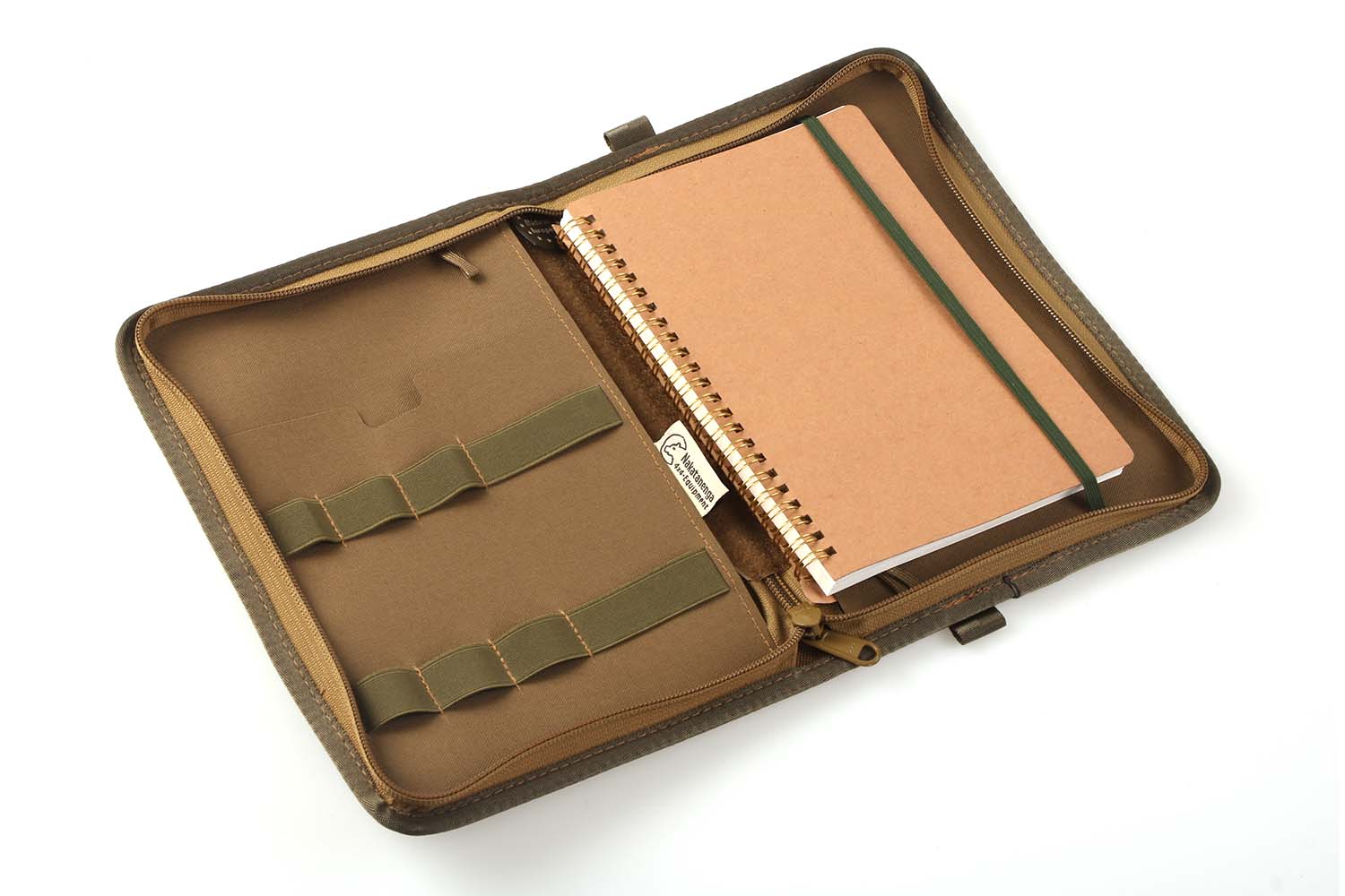 Hülle inkl. blanko Buch, A5 Loden, grau