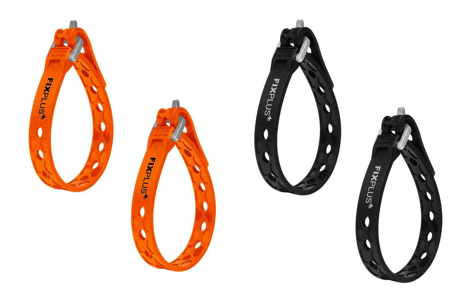 Befestigungs Straps, Fixplus 23cm, schwarz oder orange