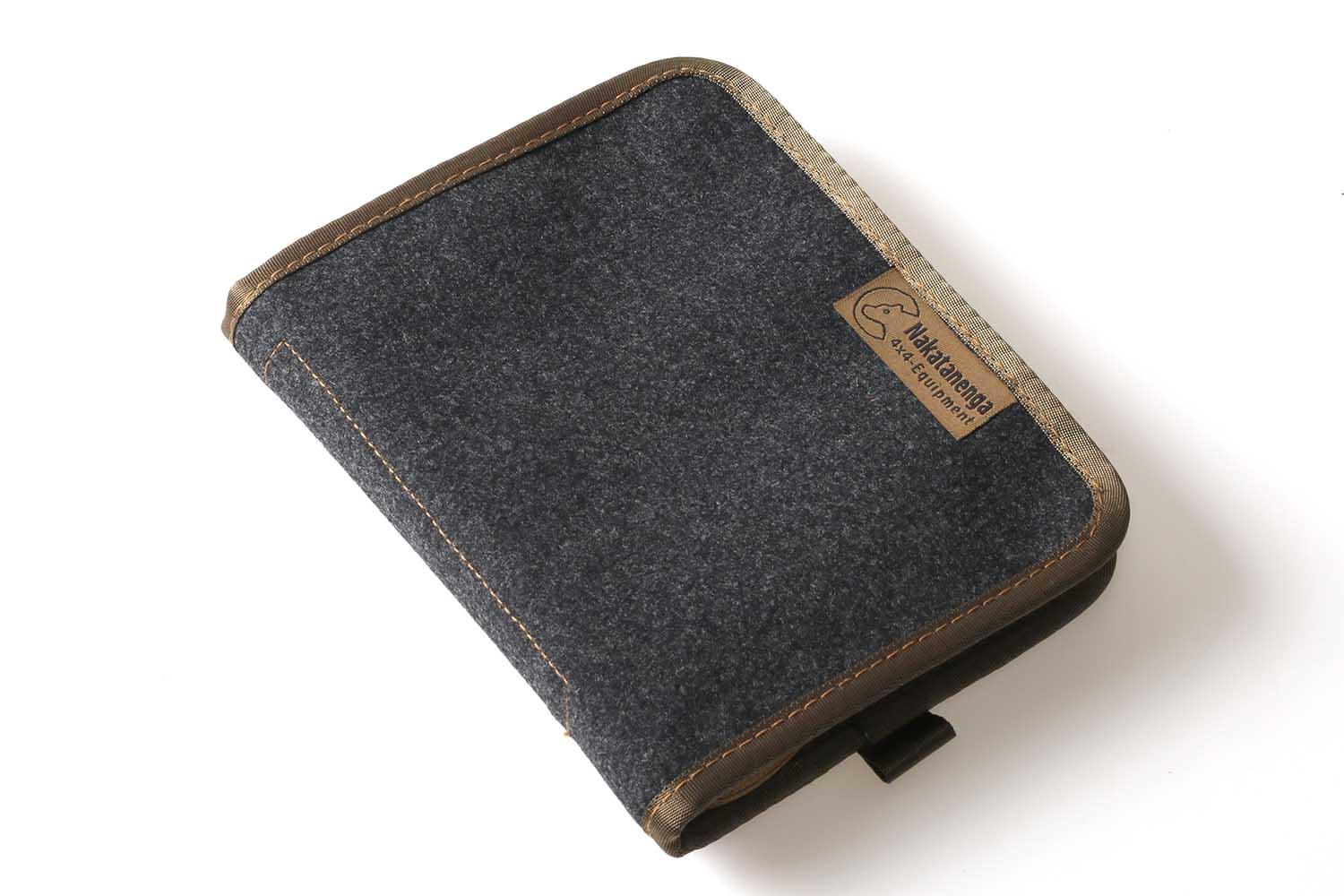 kleine Notizbuchtasche, Loden, grau