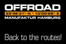 OFFROAD Manufaktur Hamburg logo with slogan