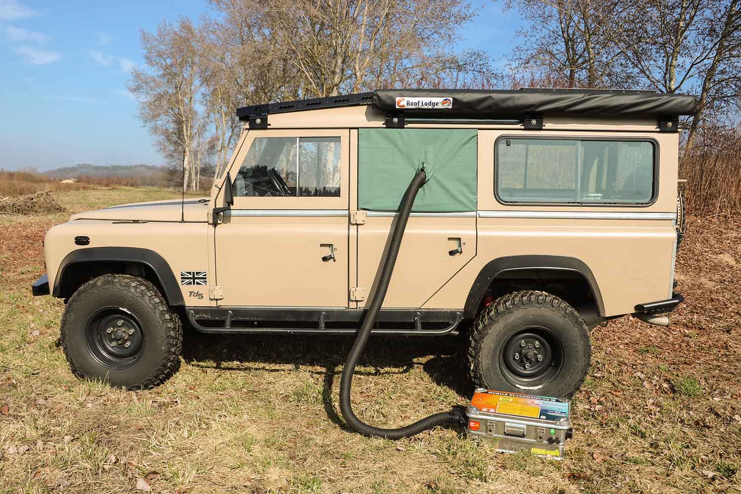 Warmluftdurchführung für Warmluftschlauch