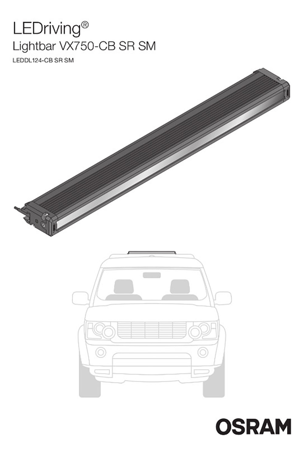 Lightbar VX750-CB SR SM LEDDL124-CB SR SM