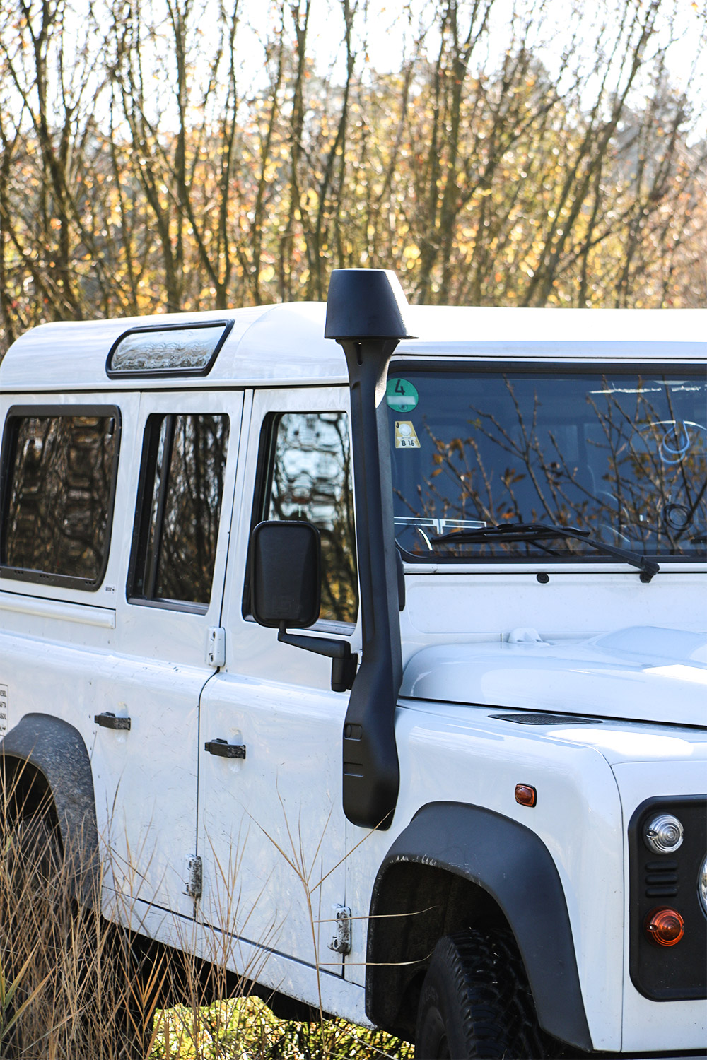Mantec Land Rover Racking Raised air intake for Defender - available here!