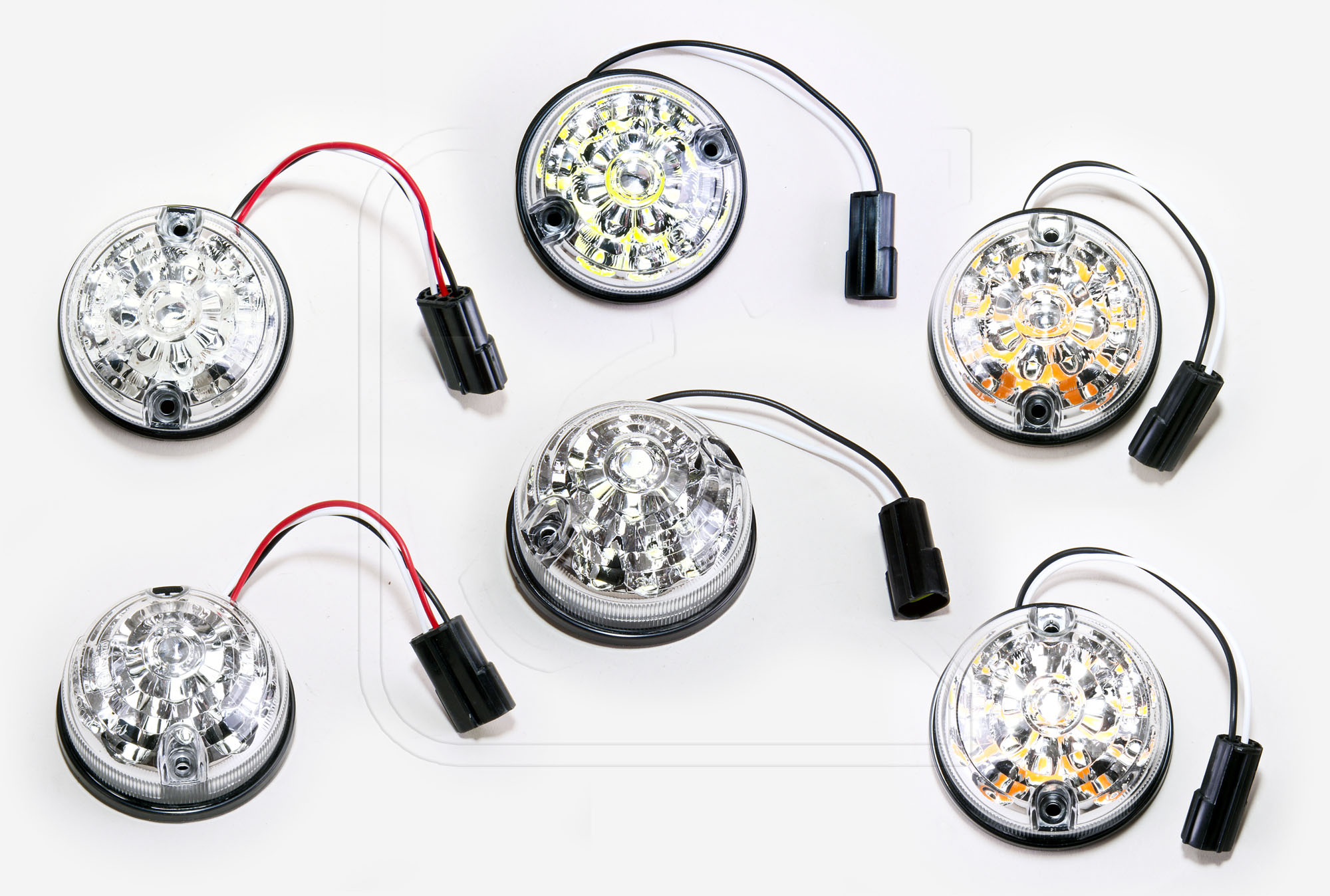 IJDMTOY 4x Amber LED Turn Signal Lights For Land Rover Defender Series 1, 2, 2A, 3 (1950-2018)