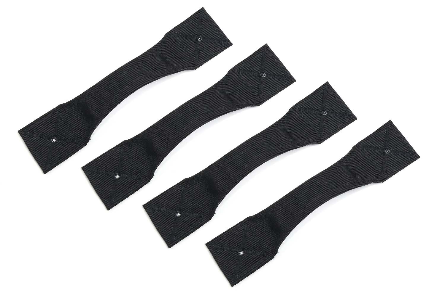 Set of 4, nylon handle, size L, black
