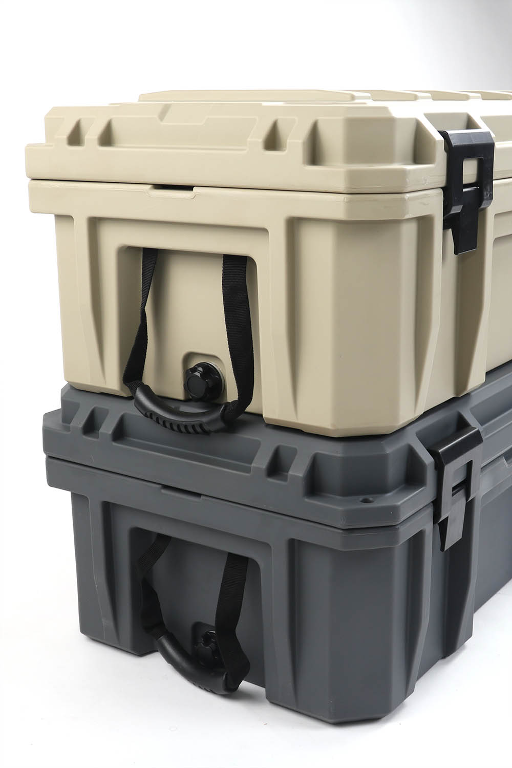Transportbox, 110l, sand oder grau, Detailaufnahme