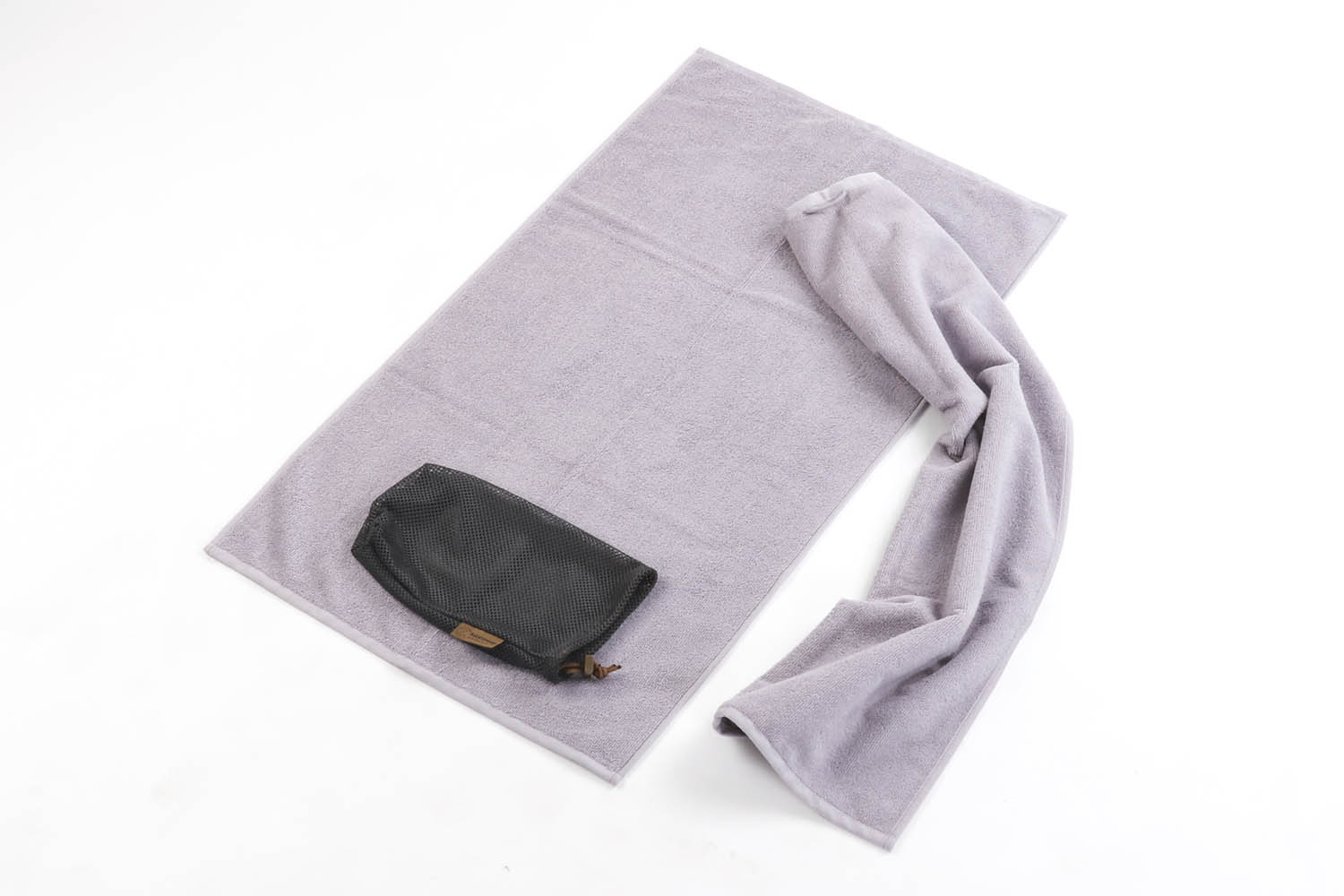 Netztasche, Kompressionstasche, Mesh-Tasche inkl. 2 Handtüchern