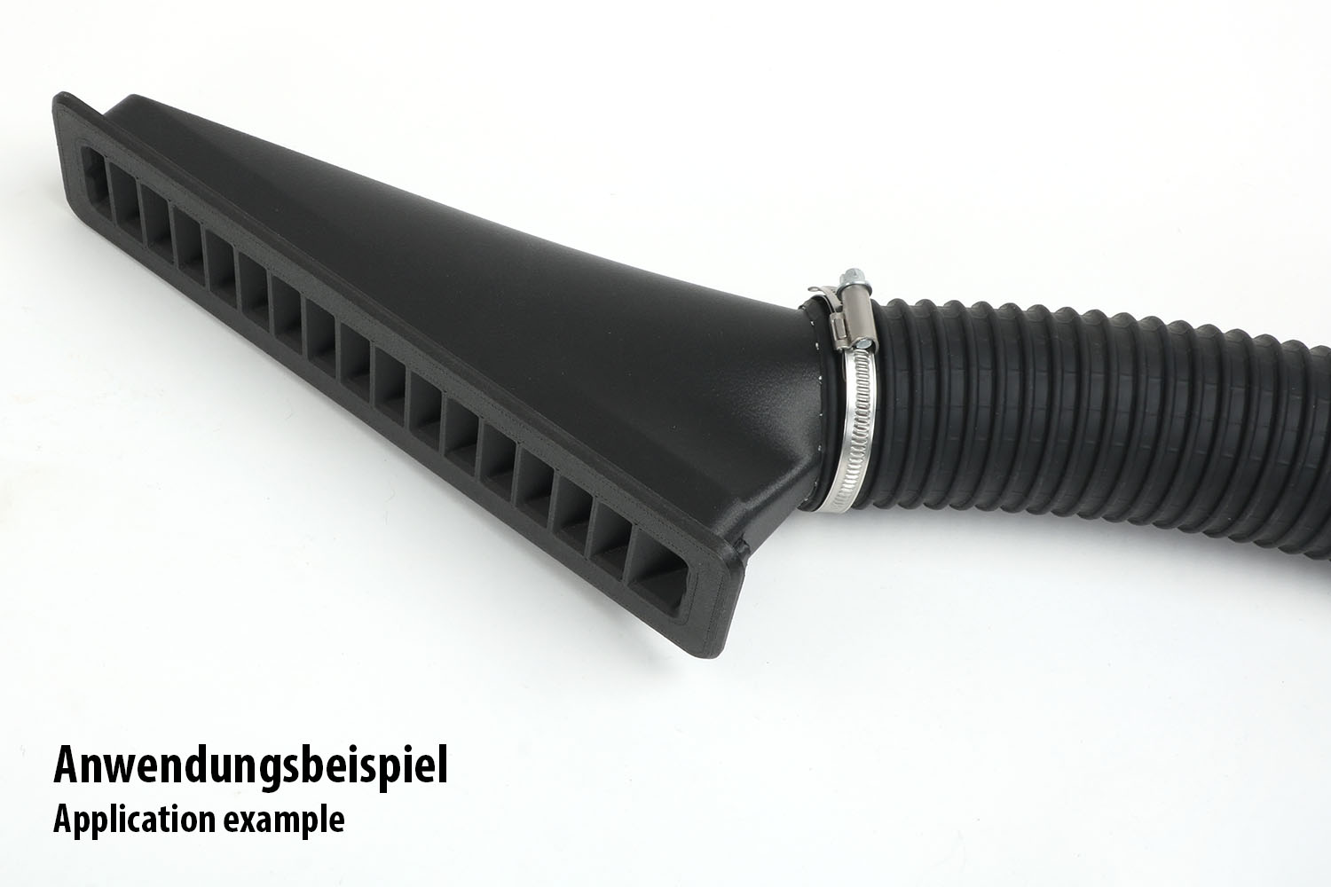 Anwendungsbeispiel, Ausströmer an Waluflexschlauch