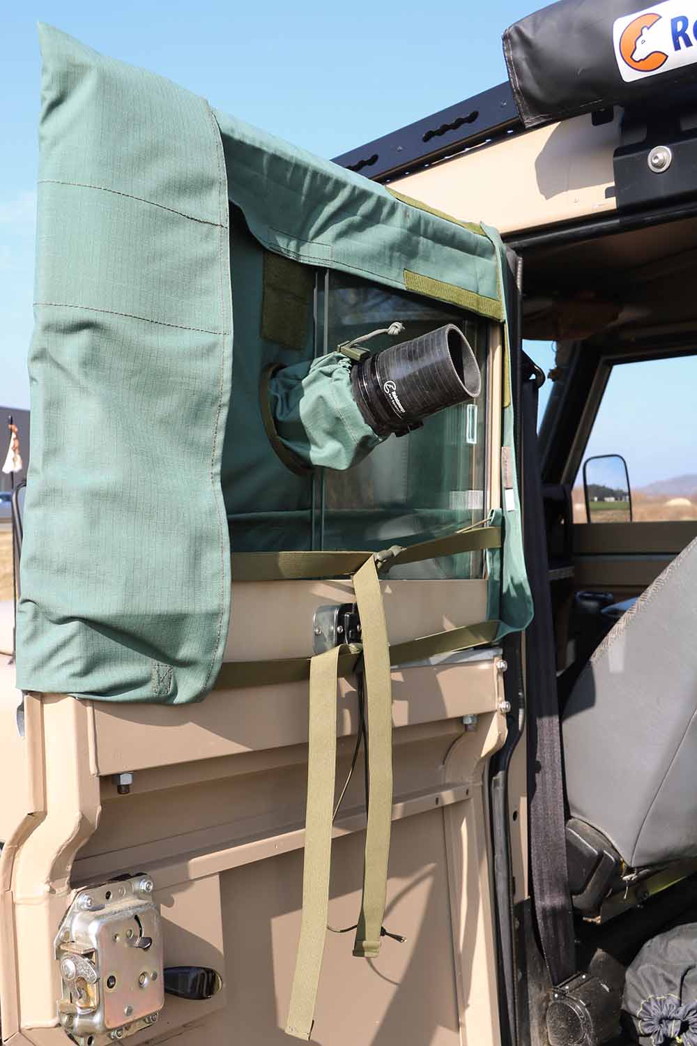 Warmluftdurchführung durch die KFZ-Tür