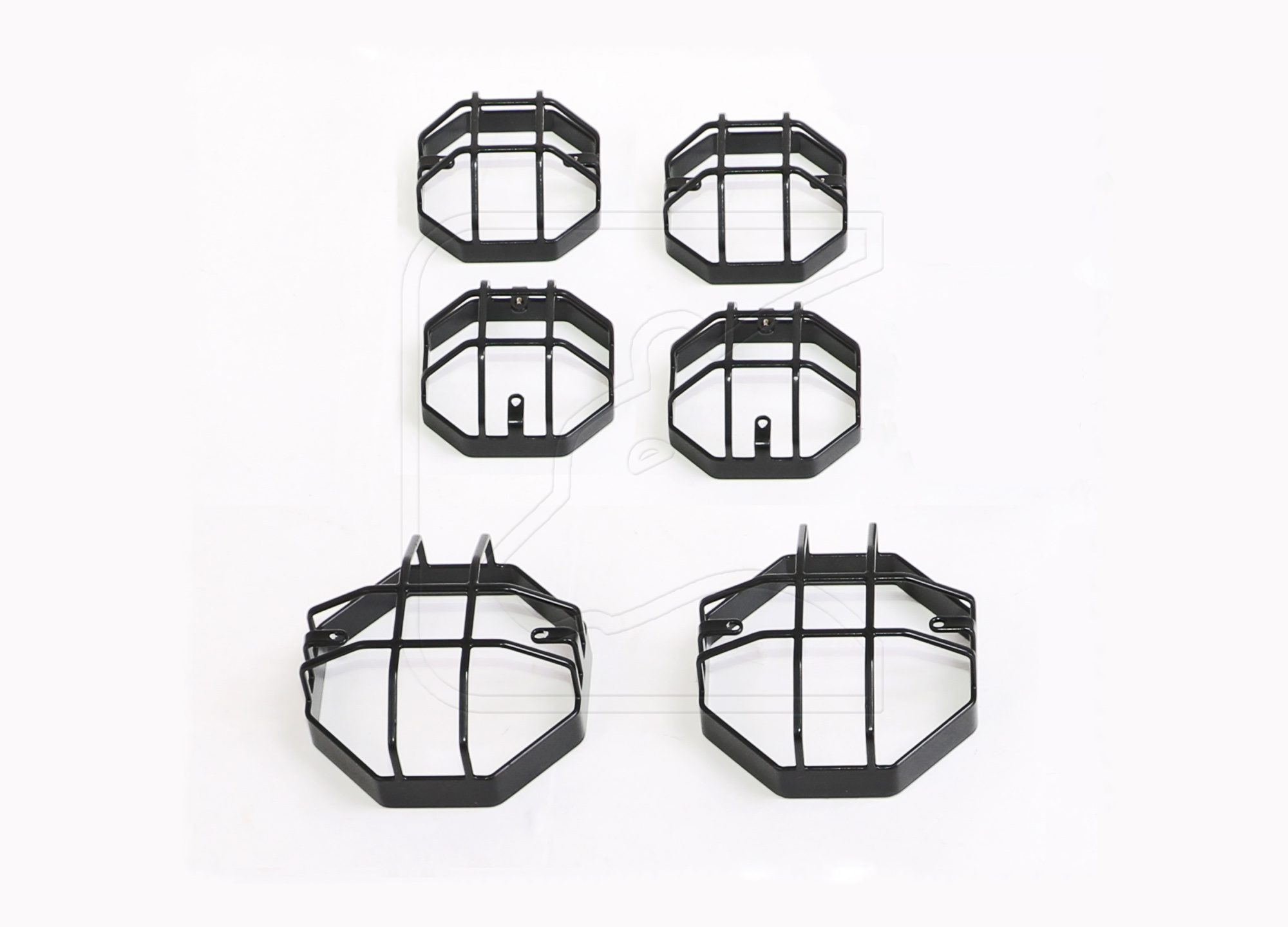 Protective grille for rear, turn signal/brake/parking light, fog light/reversing light