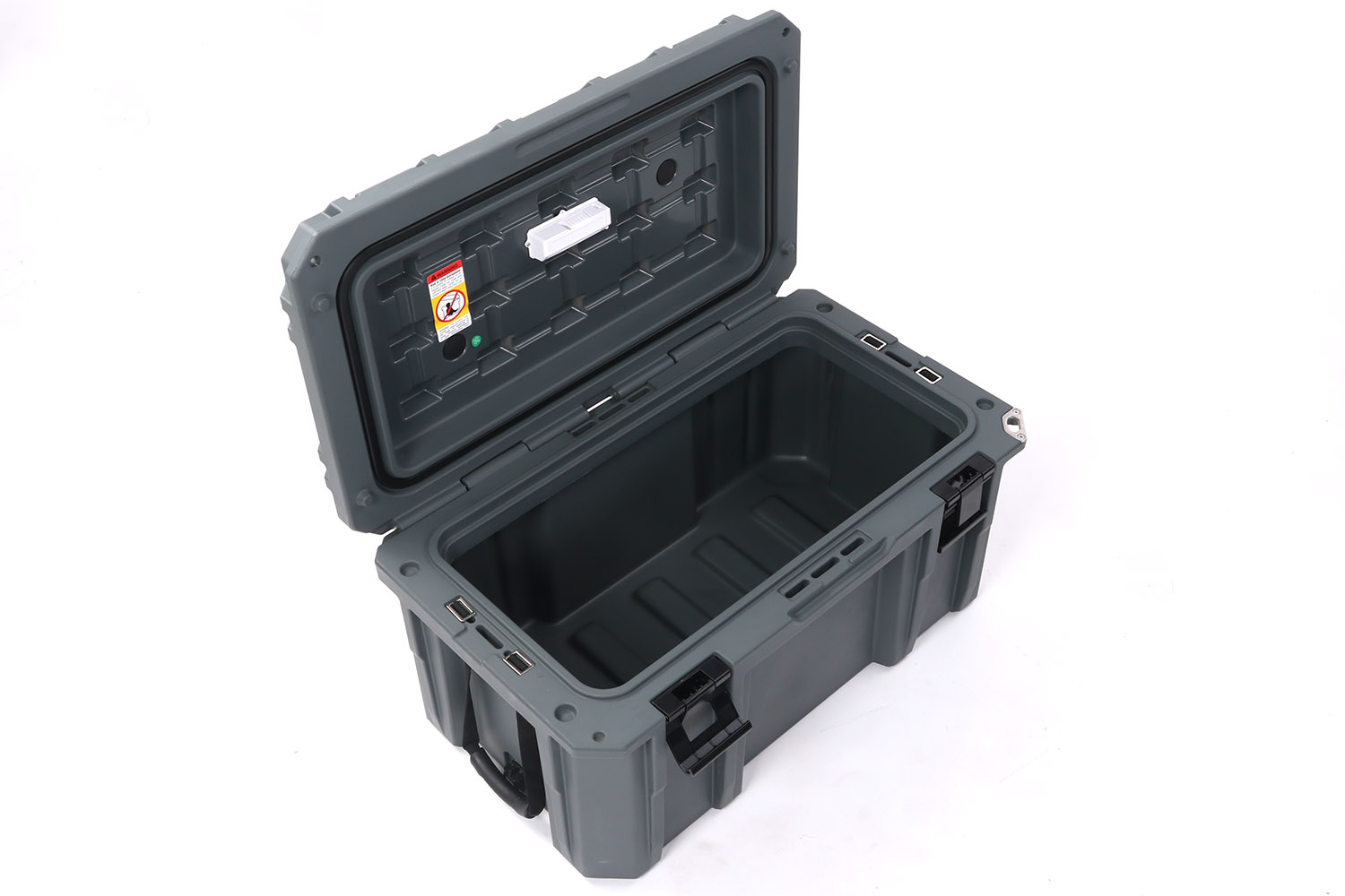 Transportbox mit Ventil, wasserfest, basaltgrau, 90l