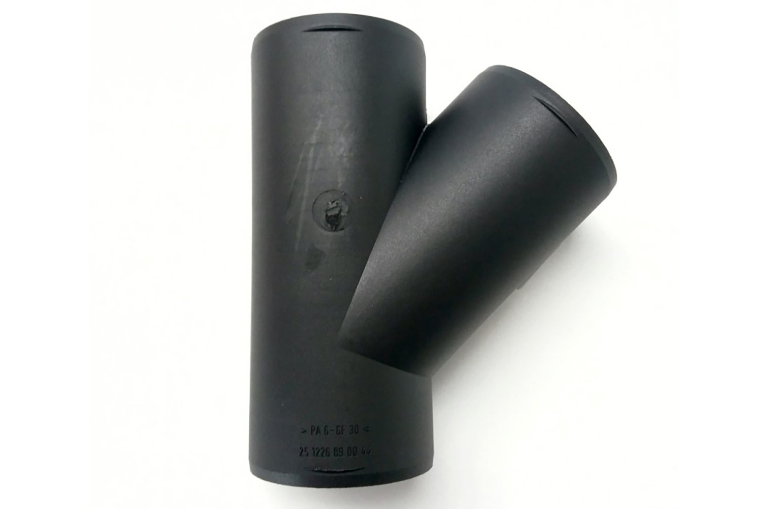 Y-Stück 60-60-60mm, Warmluftverteiler asymmetrisch