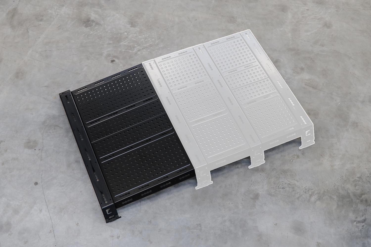 schräge Erweiterung mit Windschott