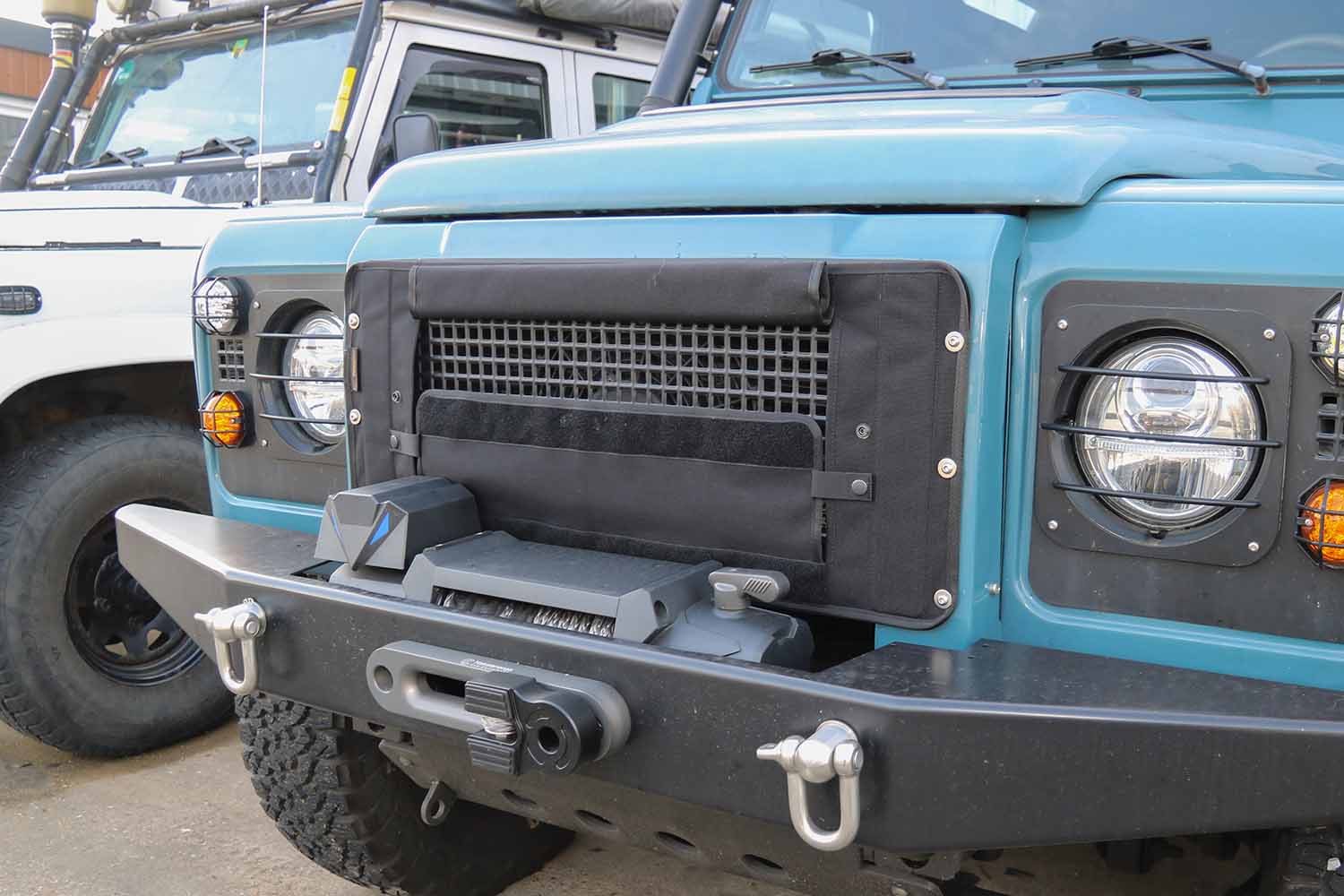 Abdeckung für Kühler, Ansicht am Heritage Kühlergrill