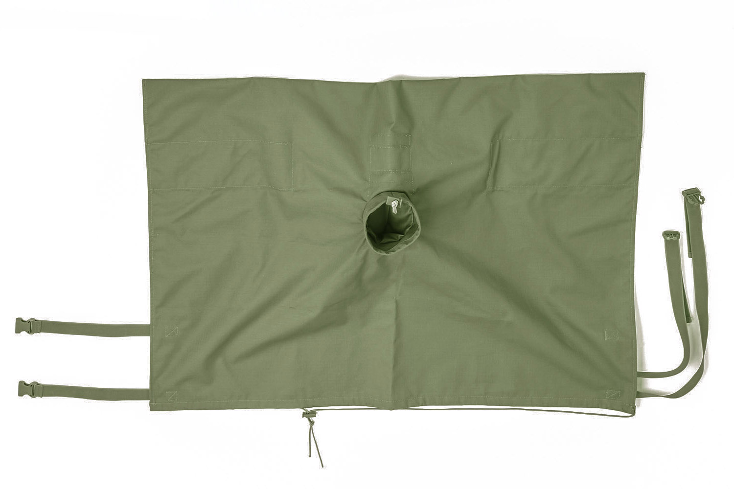Standheizung Universal-Warmluftanschluss für KFZ Türen, aus Nylon PU-beschichtet, Schilfgrün