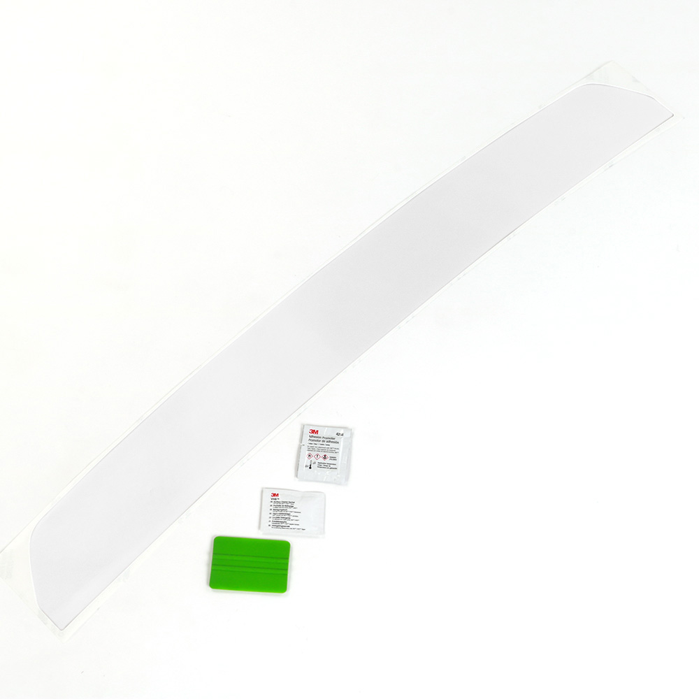 Loading sill protection, matt transparent film