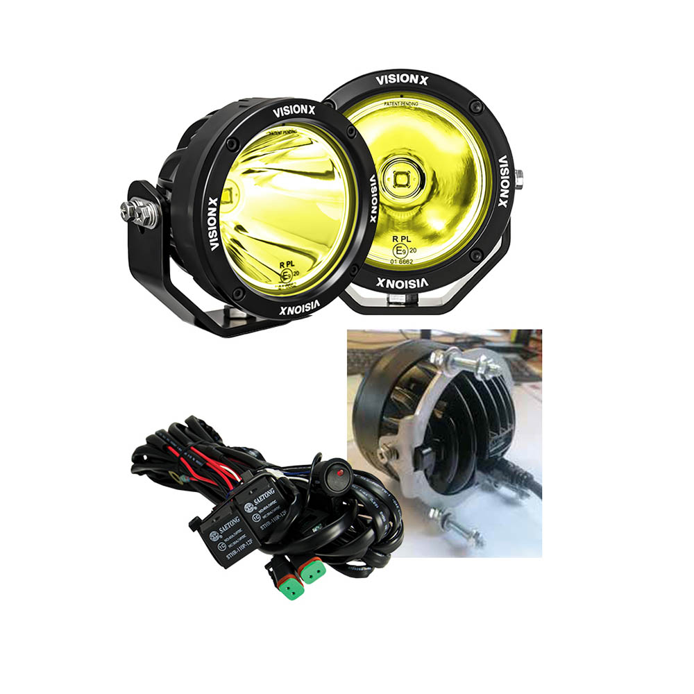 Vision X Cannon Generation 2 LED headlight, yellow
