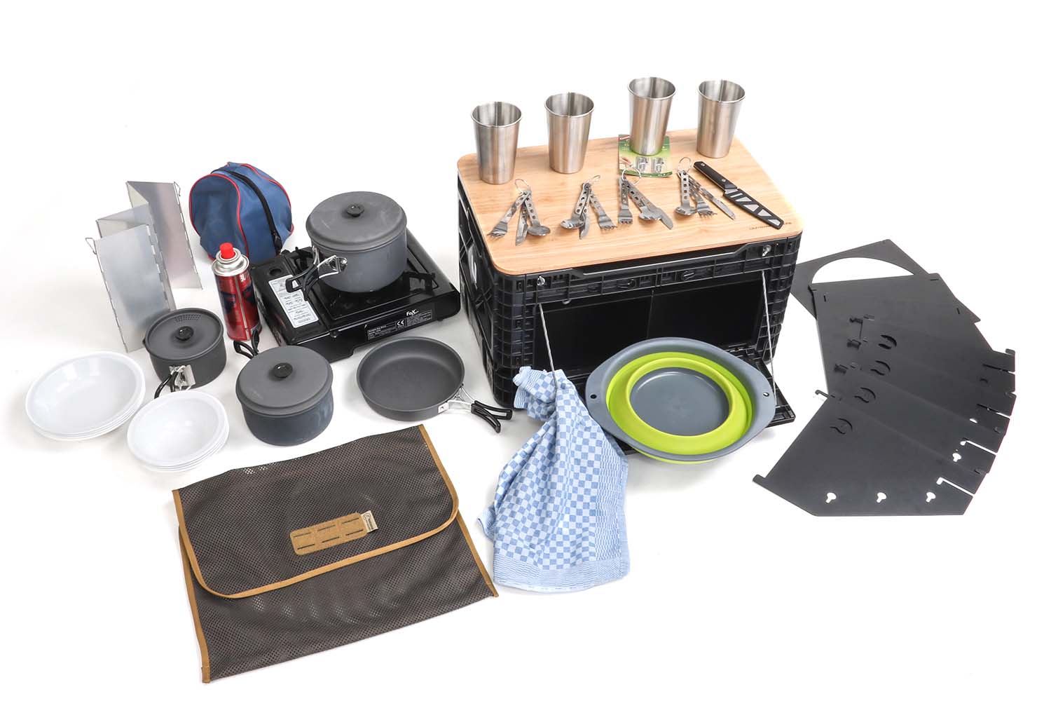 Kitchen box, with contents