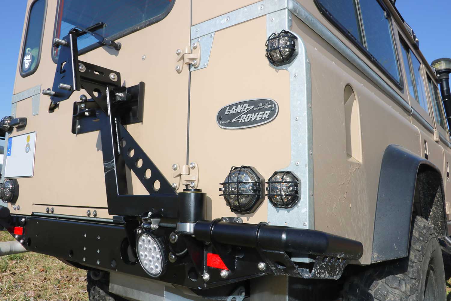 Reserveradträger, Hecktür, Land Rover Defender