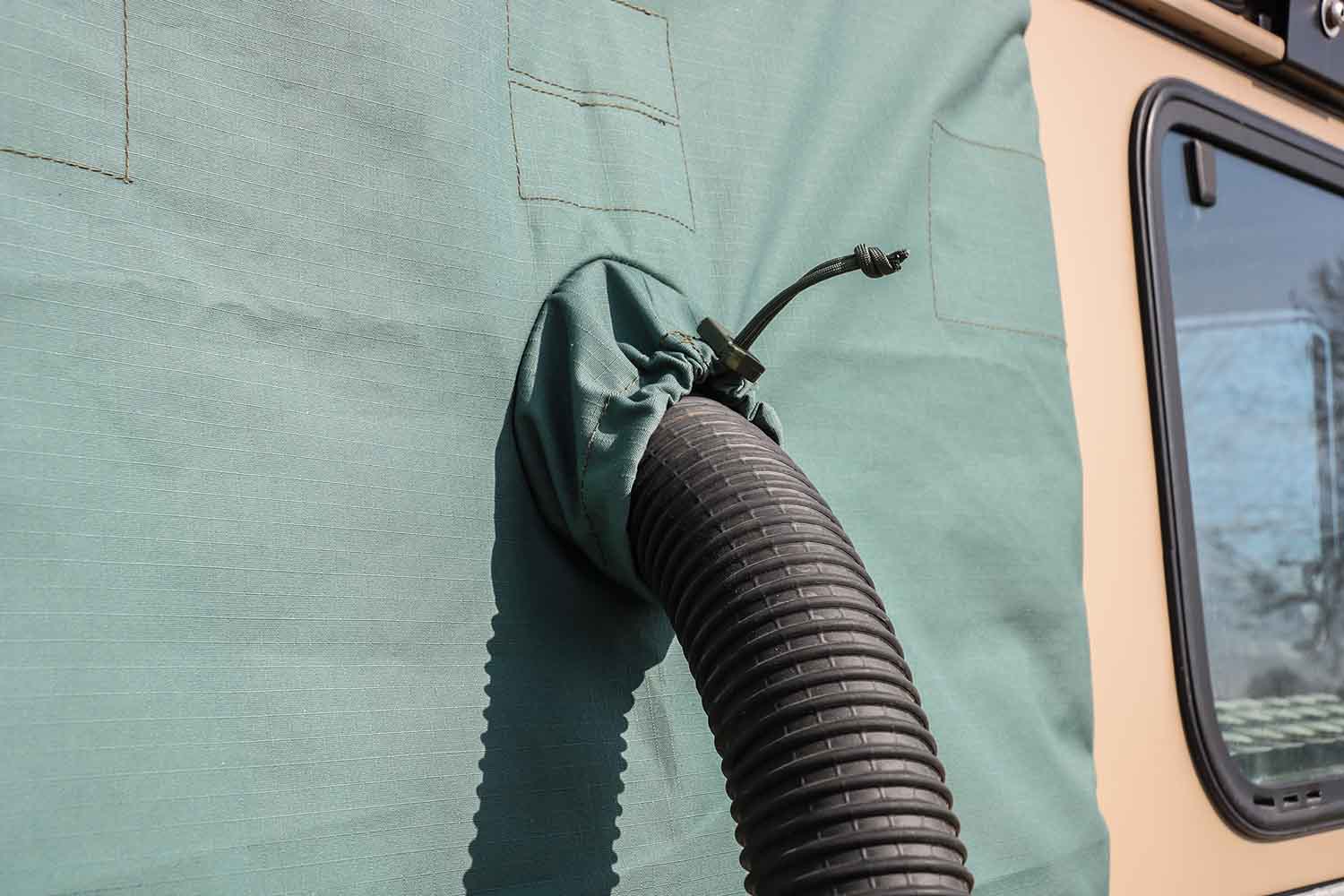 Universal-Durchführung für Warmluft