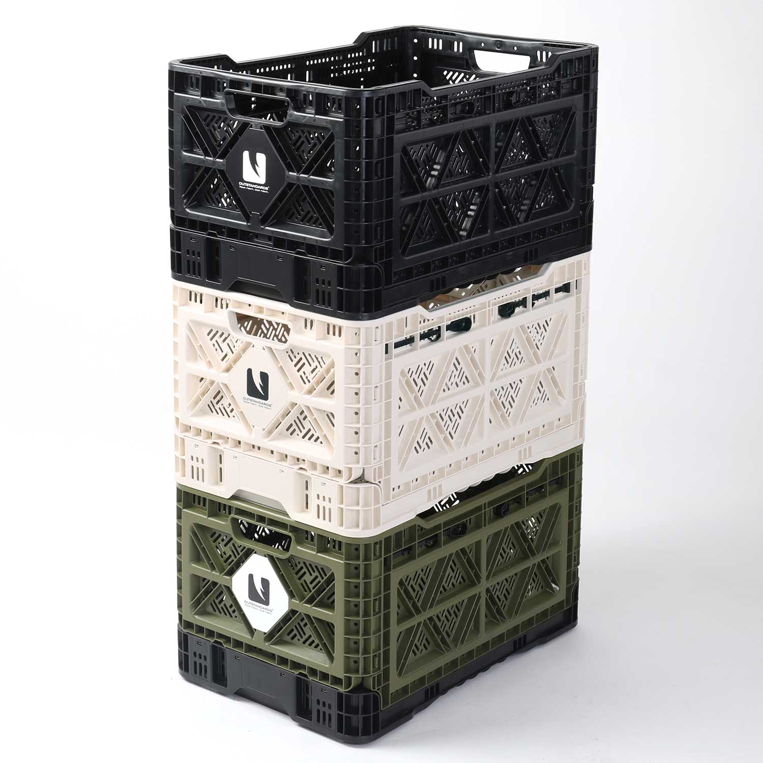 Stackable basket box, 48 litres