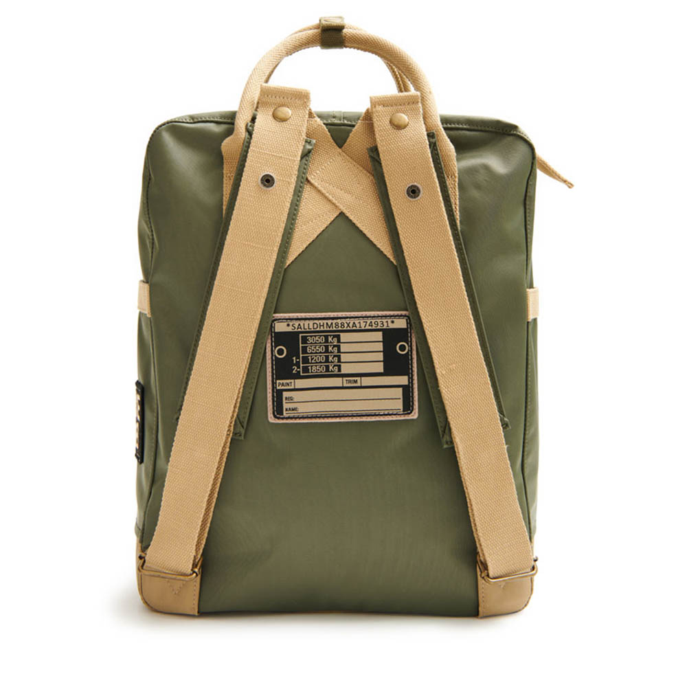 Field Back Pack Khaki, rear view