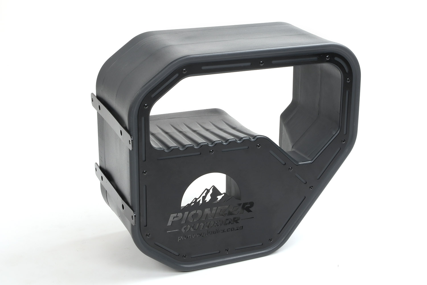 Fahrradhalterung aus Kunststoff, grau