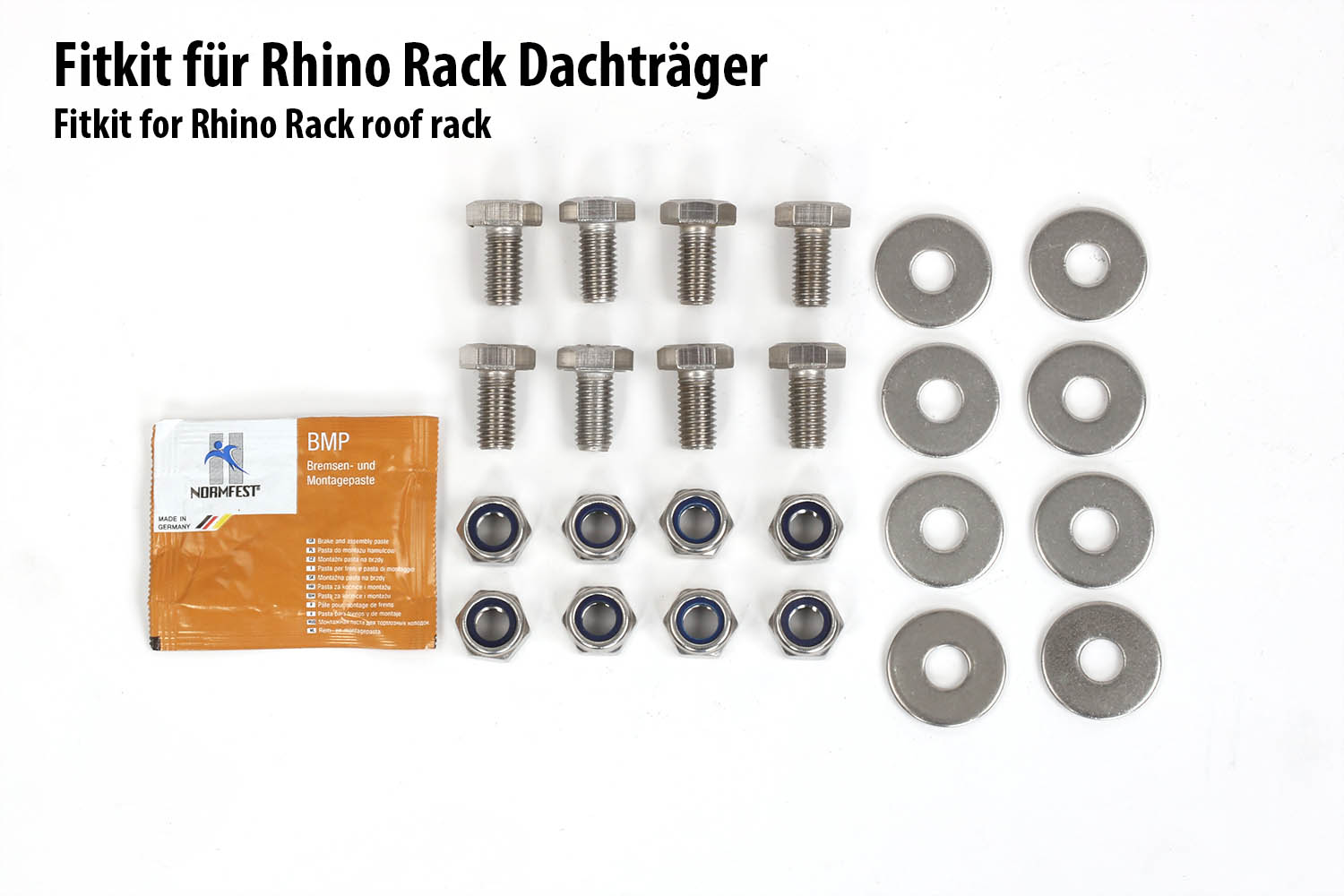 Fitkit für Schnellmontageschienen für Rhino Rack Dachträger