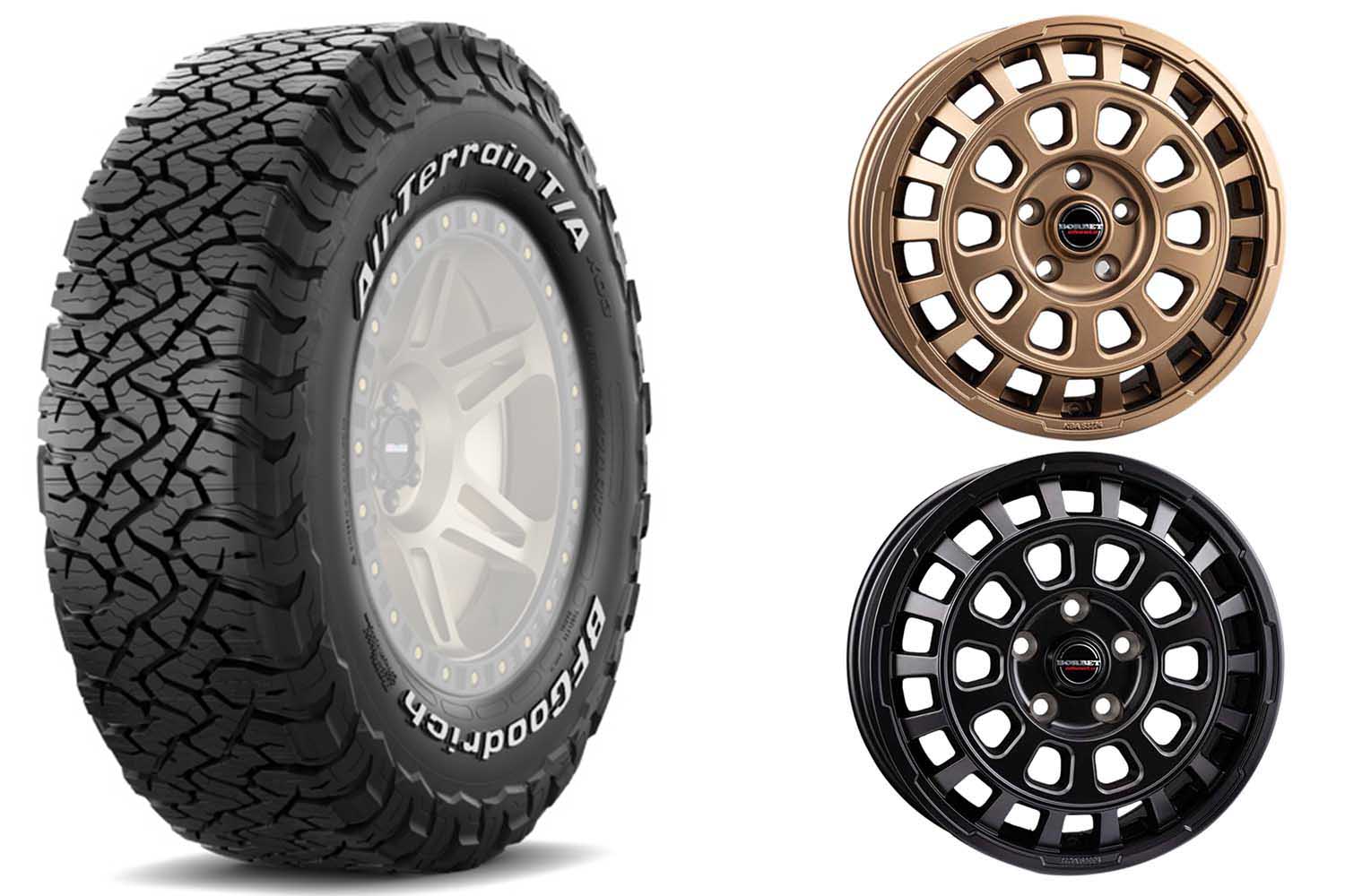 Komlettradsatz BF Goodrich KO3 auf Twin-Monotube-Projekt AT für New Defender