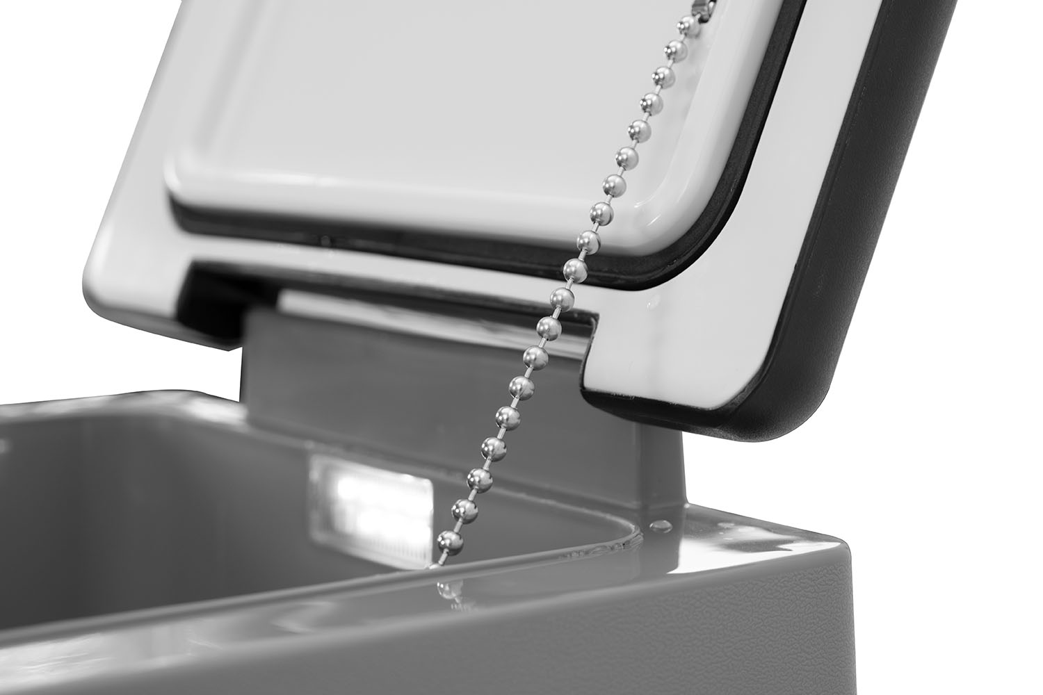 Detailaufnahme, Deckel offen, Kühlbox