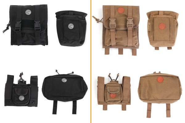 MOLLE pockets, black or coyote