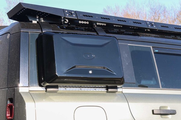 Side Box for New Defender, fitted to vehicle