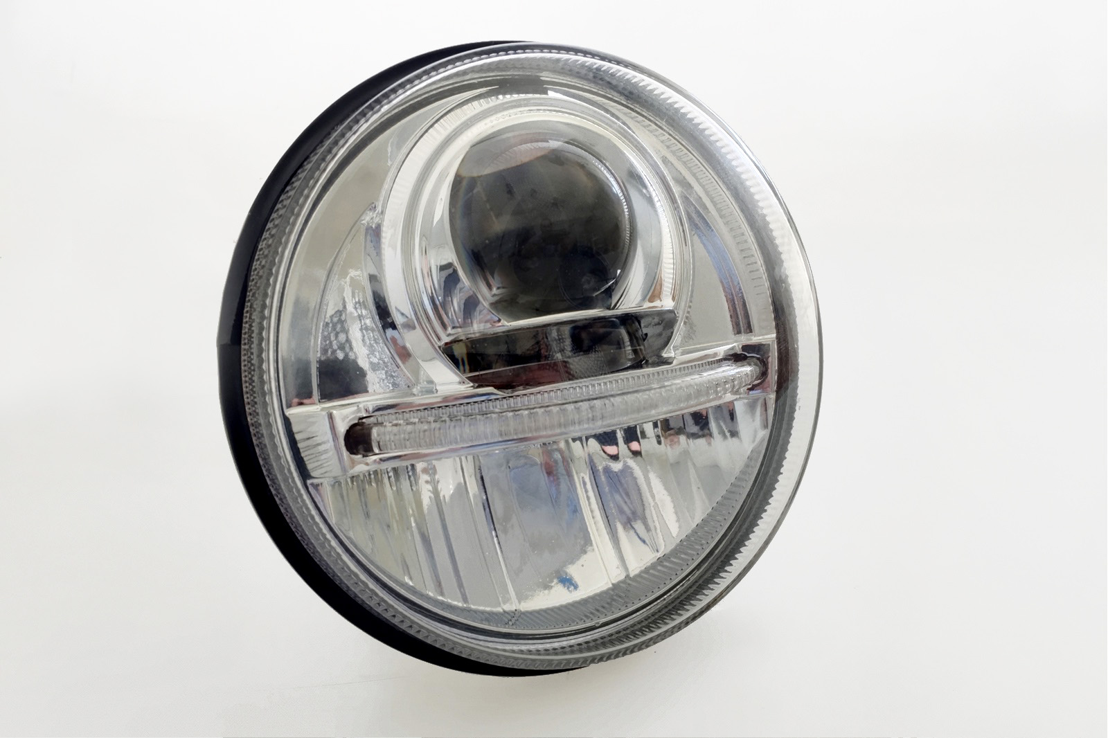 Kaufe 6,5-Zoll-Motorrad-LED-Scheinwerfer Retro rund 12 V 26 W 6500