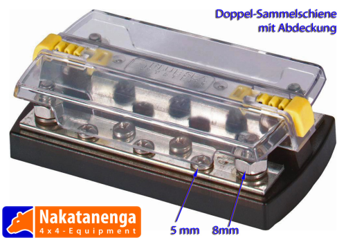 Dual busbar for power and earth