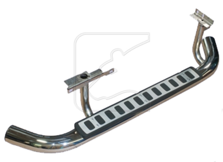 Running board round tube for Land Rover Defender, stainless steel