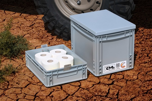 Storage compartment Dry separation toilet outdoor