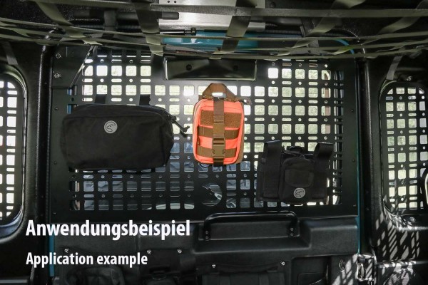 Window grille suitable for MOLLE