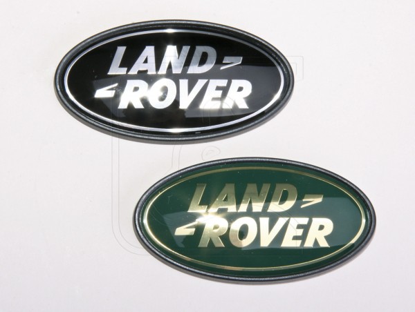 Land Rover Logo Heck, Farbe: grün-gold
