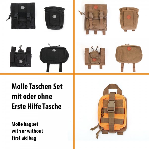 Molle bag set with or without First aid bag