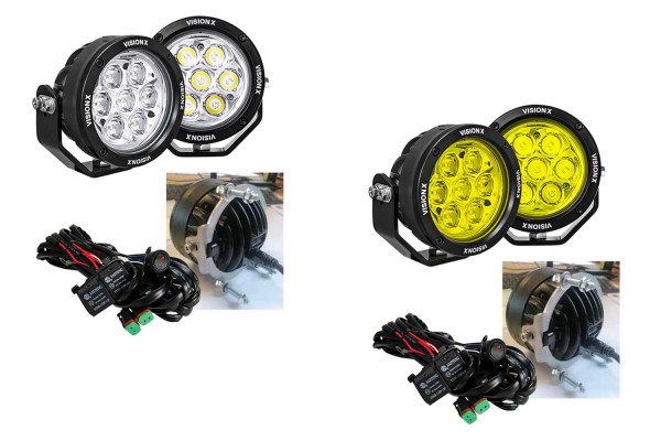 Vision-X GEN2 Cannon 4.7 inch 49W 7 Multi LED headlight for Ineos Grenadier, clear or yellow