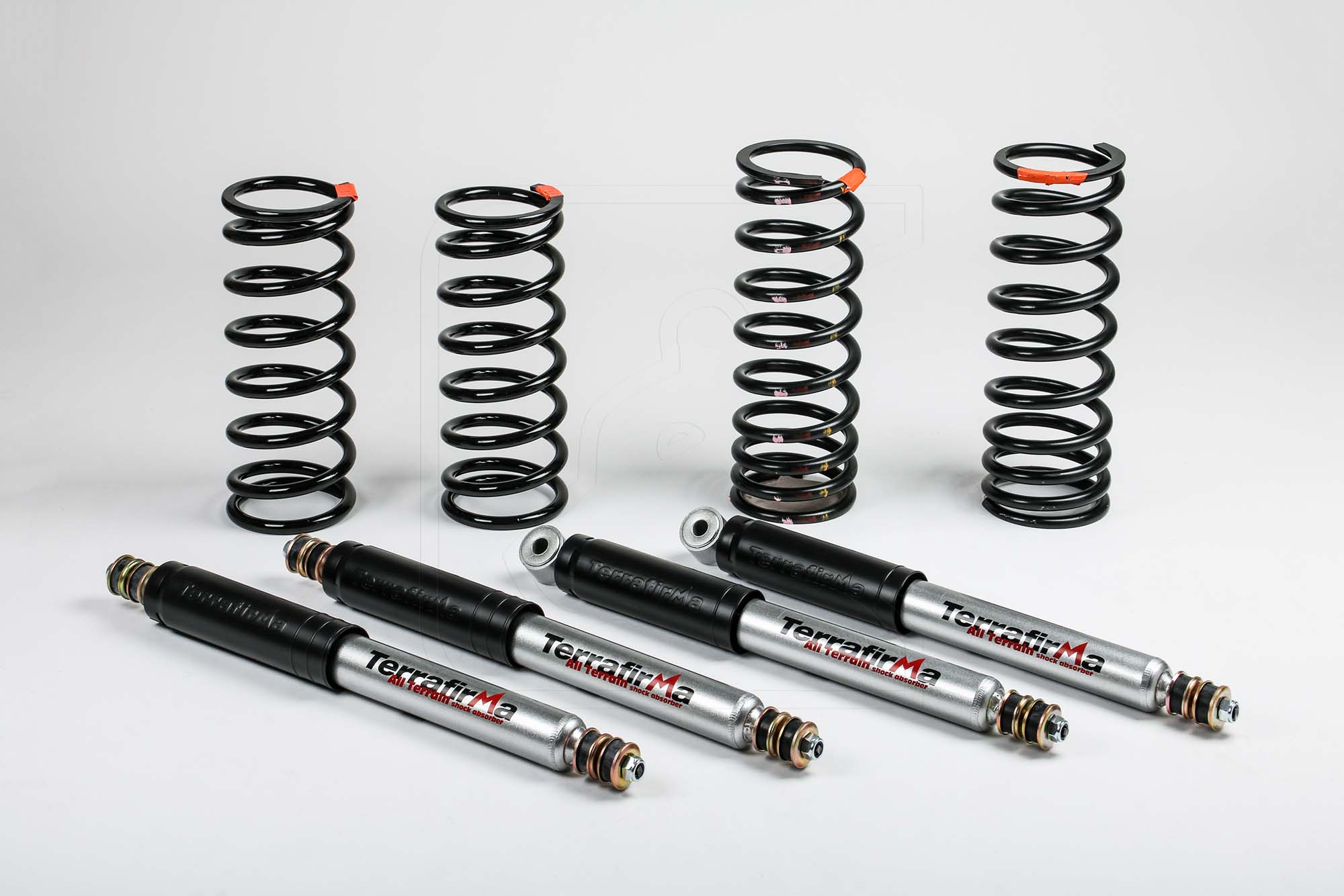 Heavy Duty Suspension for Land Rover Defender 90, with All Terrain Shock  Absorbers