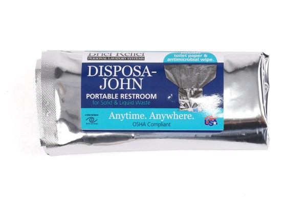 DISPOSA-JOHN, Notfalltoilette inkl. Toilettenpapier
