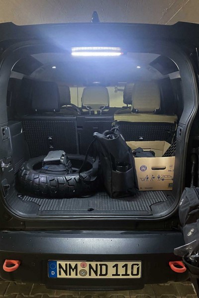 Application example, interior light trunk