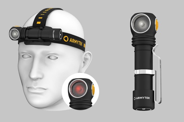 ARMYTEK WIZARD C2 WR MAGNET USB, torch, can also be used as a headlamp