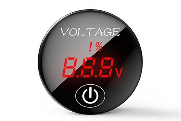 Voltmeter with capacity display